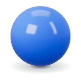 Blue material ball