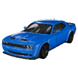 Whole-model blue finish preview